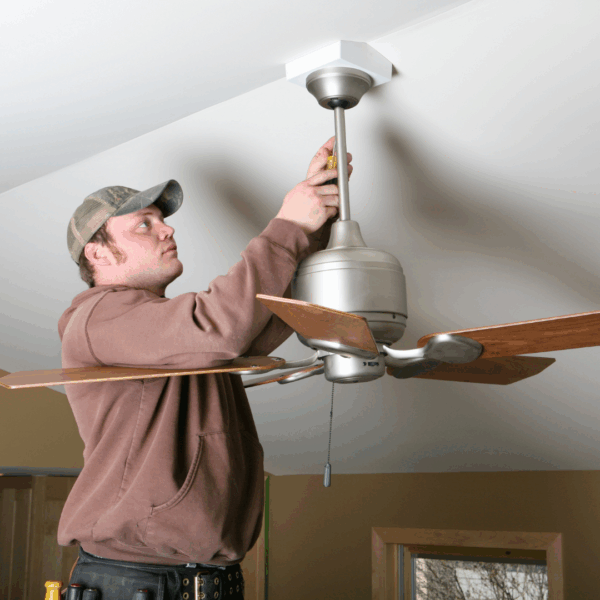 Instalación de ventilador de techo